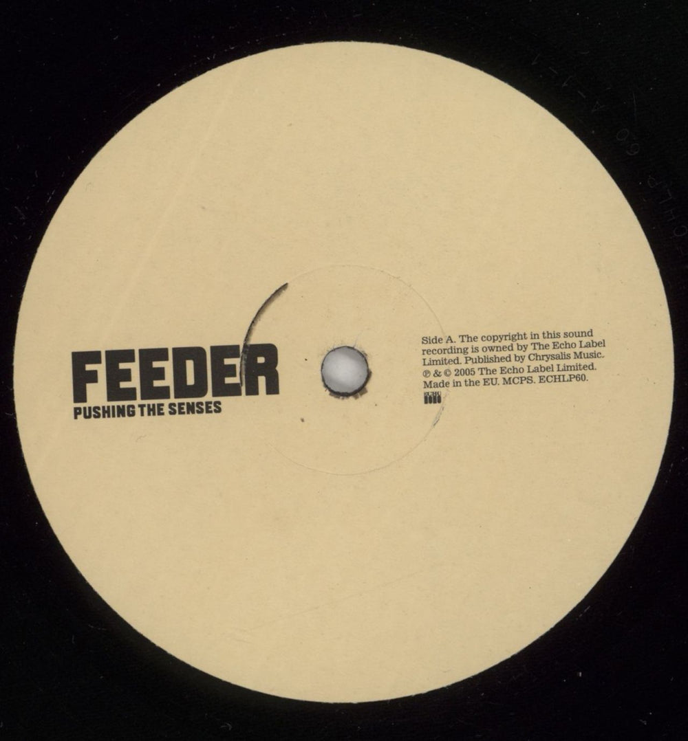 Feeder Pushing The Senses - VG UK vinyl LP album (LP record) FEELPPU874466