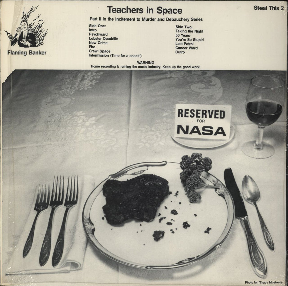 Feederz Teachers In Space + Sticker US vinyl LP album (LP record)