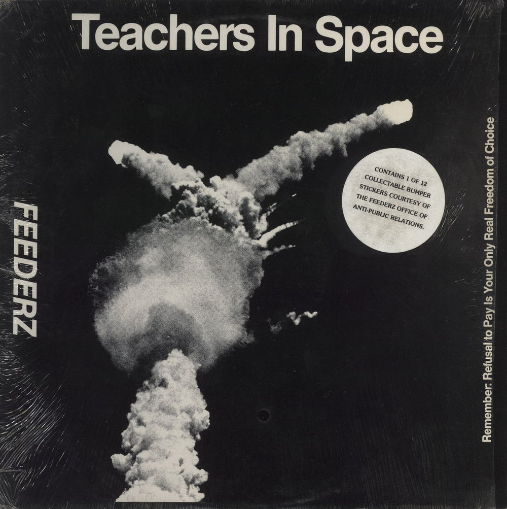 Feederz Teachers In Space + Sticker US vinyl LP album (LP record) STEALTHIS2