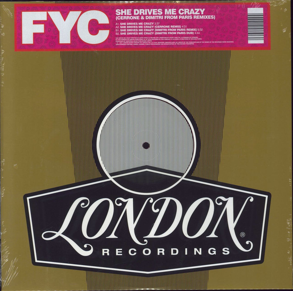 Fine Young Cannibals She Drives Me Crazy [Cerrone & Dimitri from Paris Remixes] - RSD21 - Red Vinyl - Sealed UK 12" vinyl single (12 inch record / Maxi-single) LMS5521449