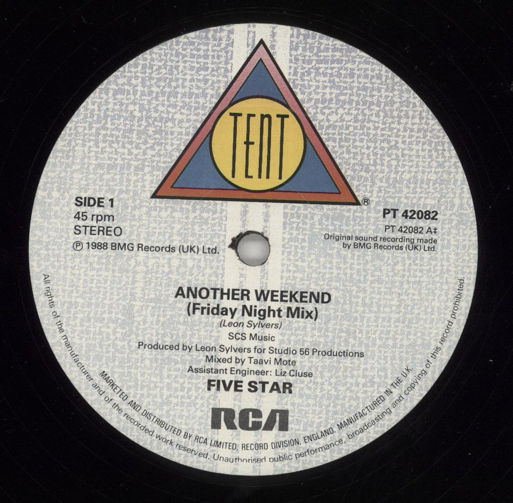 Five Star Another Weekend UK 12" vinyl single (12 inch record / Maxi-single) FIV12AN65435