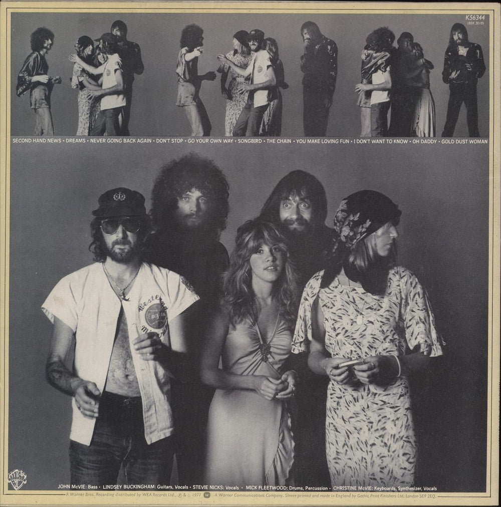 Fleetwood Mac Rumours - 3rd - Textured Sleeve - EX UK vinyl LP album (LP record)