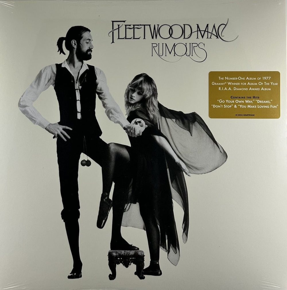 Fleetwood Mac Rumours - Black Vinyl + Gold Hype Sticker - Sealed UK vinyl LP album (LP record) R13010 / 603497816163