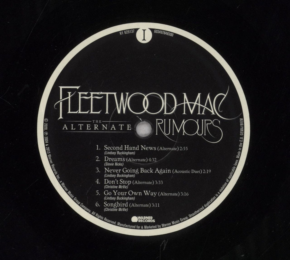 Fleetwood Mac The Alternate Rumours - RSD20 - 180gm UK vinyl LP album (LP record) 603497848300