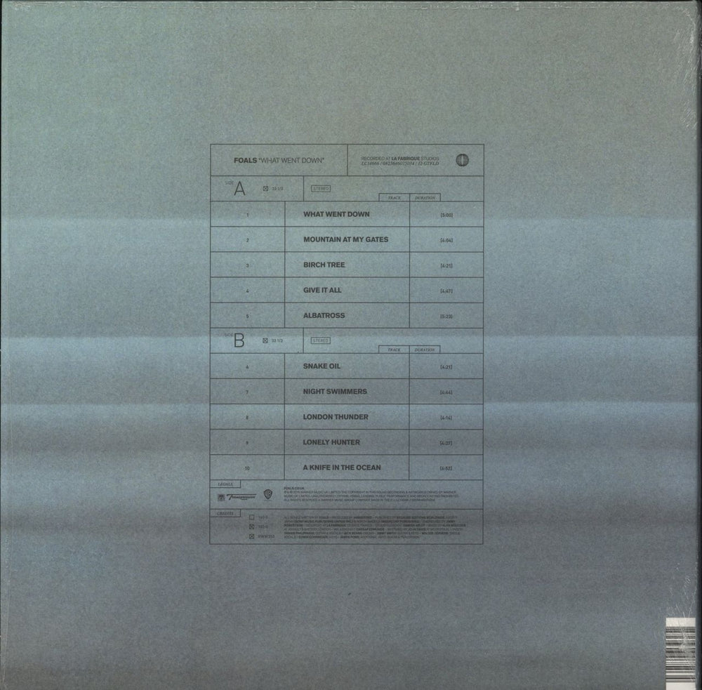 Foals What Went Down - 180gm UK vinyl LP album (LP record) 825646075034