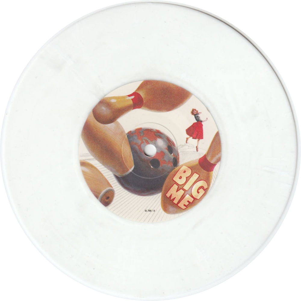 Foo Fighters Big Me - White Vinyl - Hype Stickered UK 7" vinyl single (7 inch record / 45) FOO07BI63428