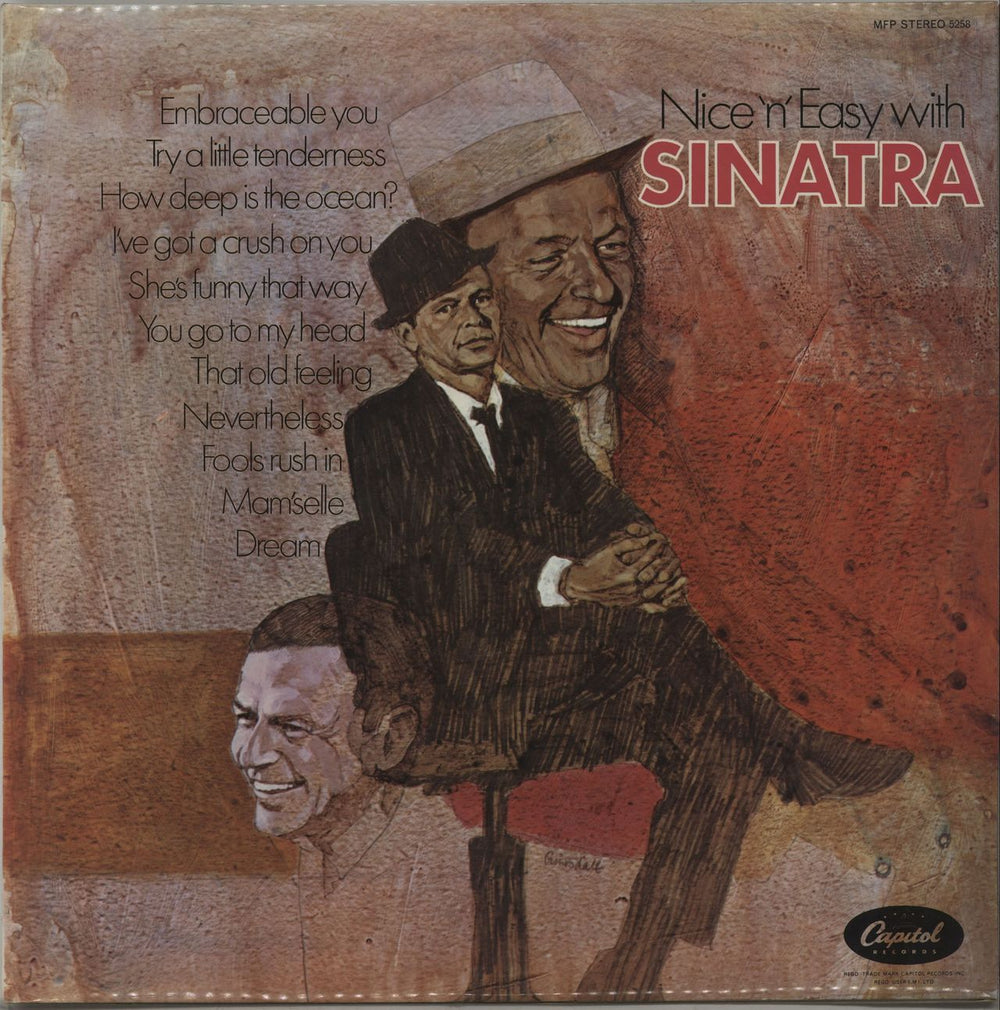 Frank Sinatra Nice 'n' Easy With Sinatra UK vinyl LP album (LP record) MFP5258