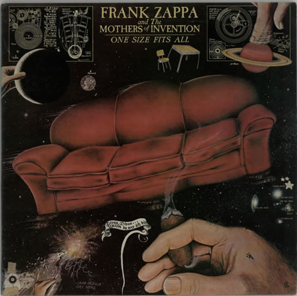 Frank Zappa One Size Fits All - EX UK vinyl LP album (LP record) K59207