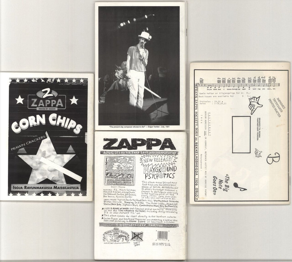 Frank Zappa Society Pages issues 10-12 US book