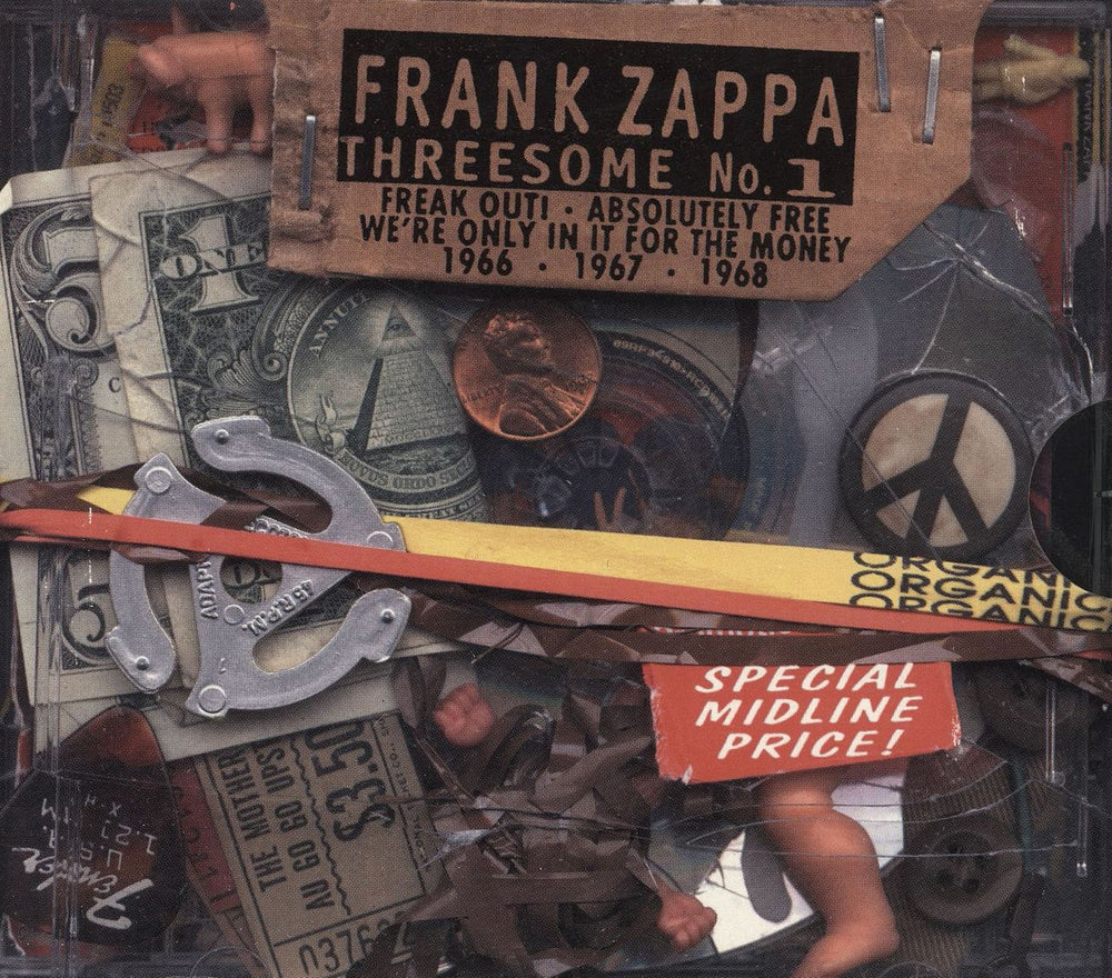 Frank Zappa Threesome No. 1 UK 3-CD album set (Triple CD) RCD40582