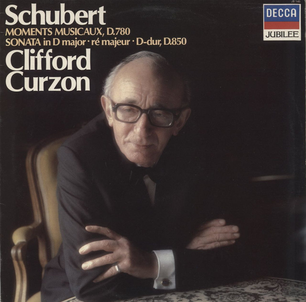 Franz Schubert Schubert: Moments Musicaux, D.780 Sonata In D Major . Re Majeur . D-Dur, D.850 UK vinyl LP album (LP record) JB145