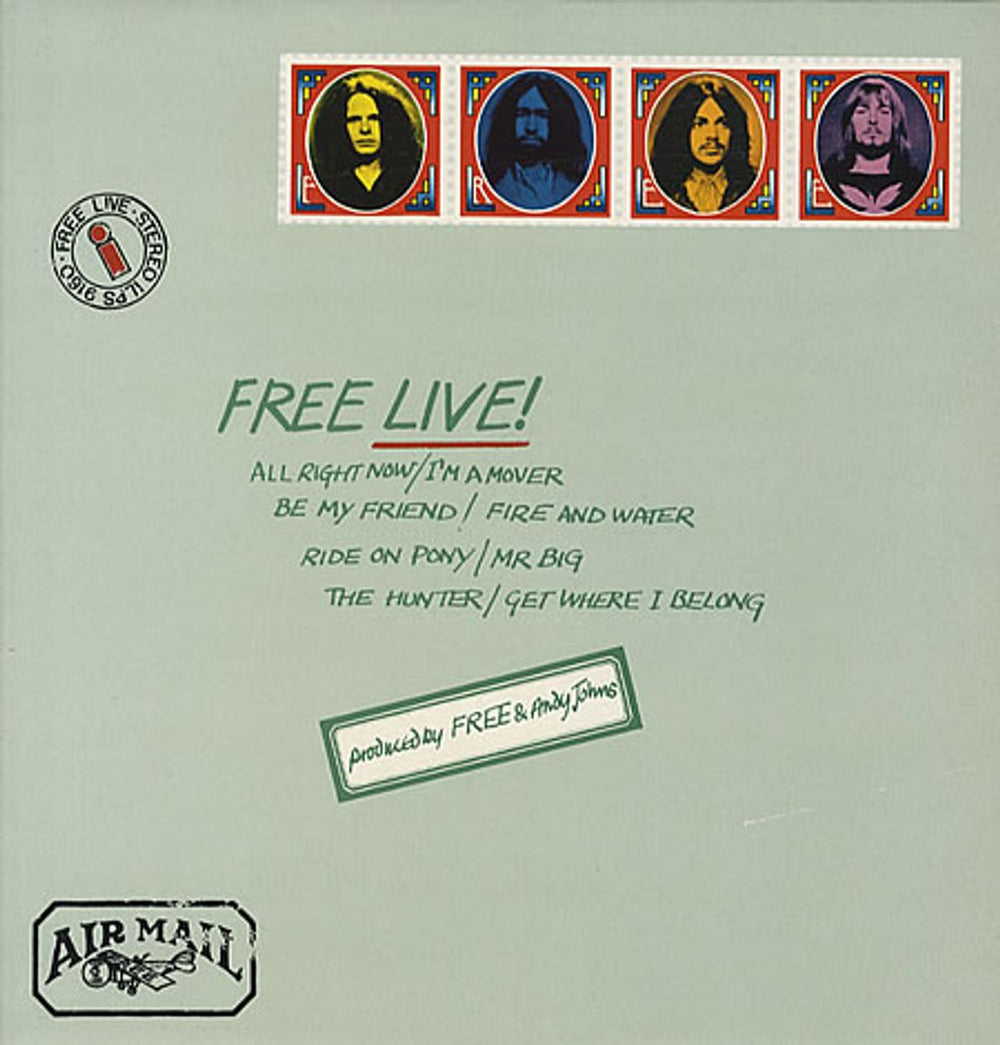 Free Free 'Live' German vinyl LP album (LP record) 85535ET