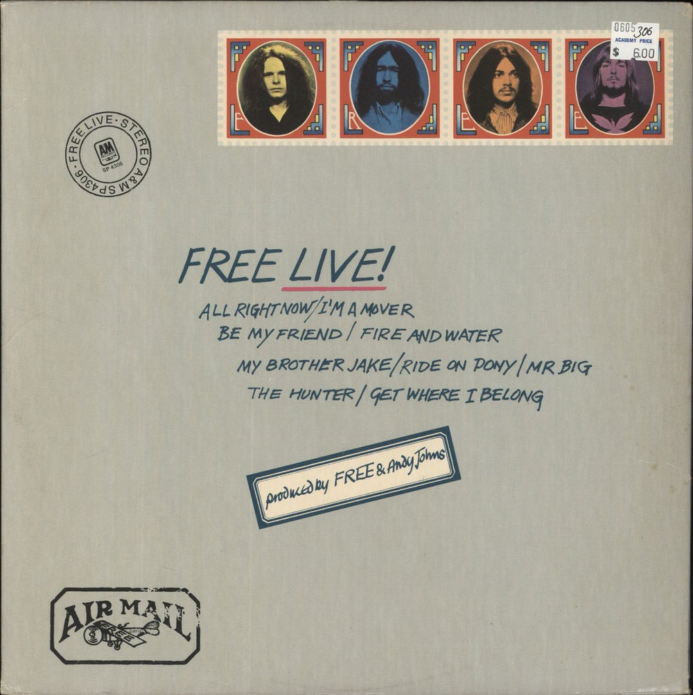 Free Free Live! US vinyl LP album (LP record) SMAS-93966