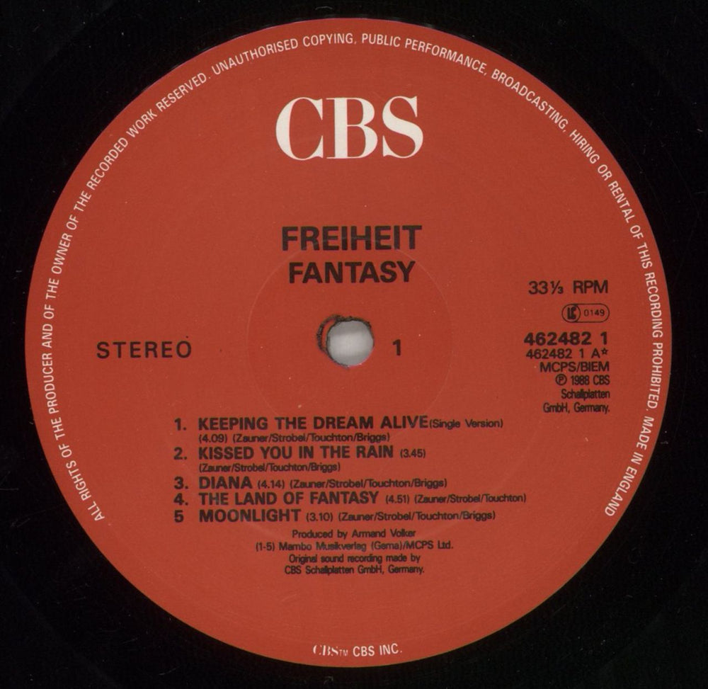 Freiheit Fantasy UK vinyl LP album (LP record) FRHLPFA564994