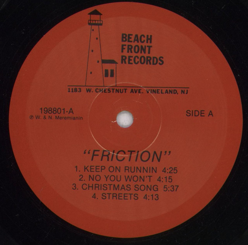 Friction (AOR) Friction US vinyl LP album (LP record) 7U2LPFR839039