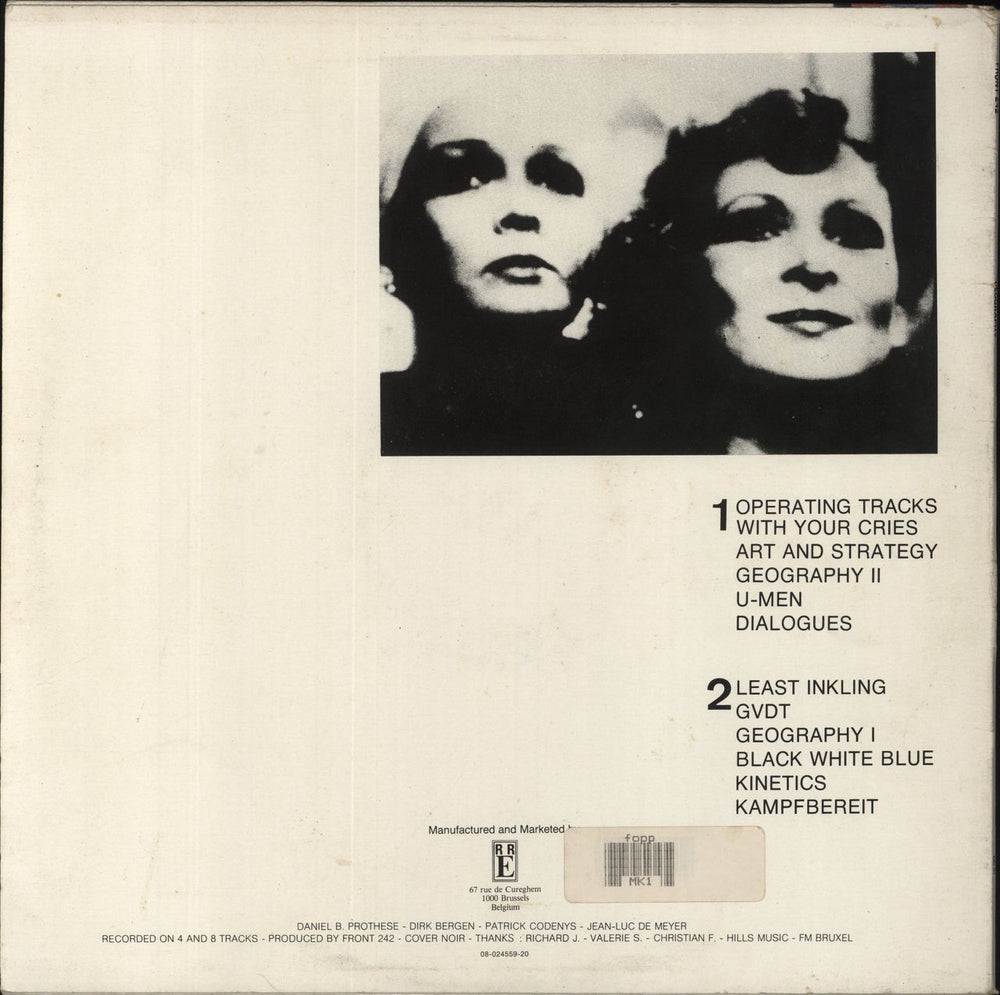 Front 242 Geography Belgian vinyl LP album (LP record)