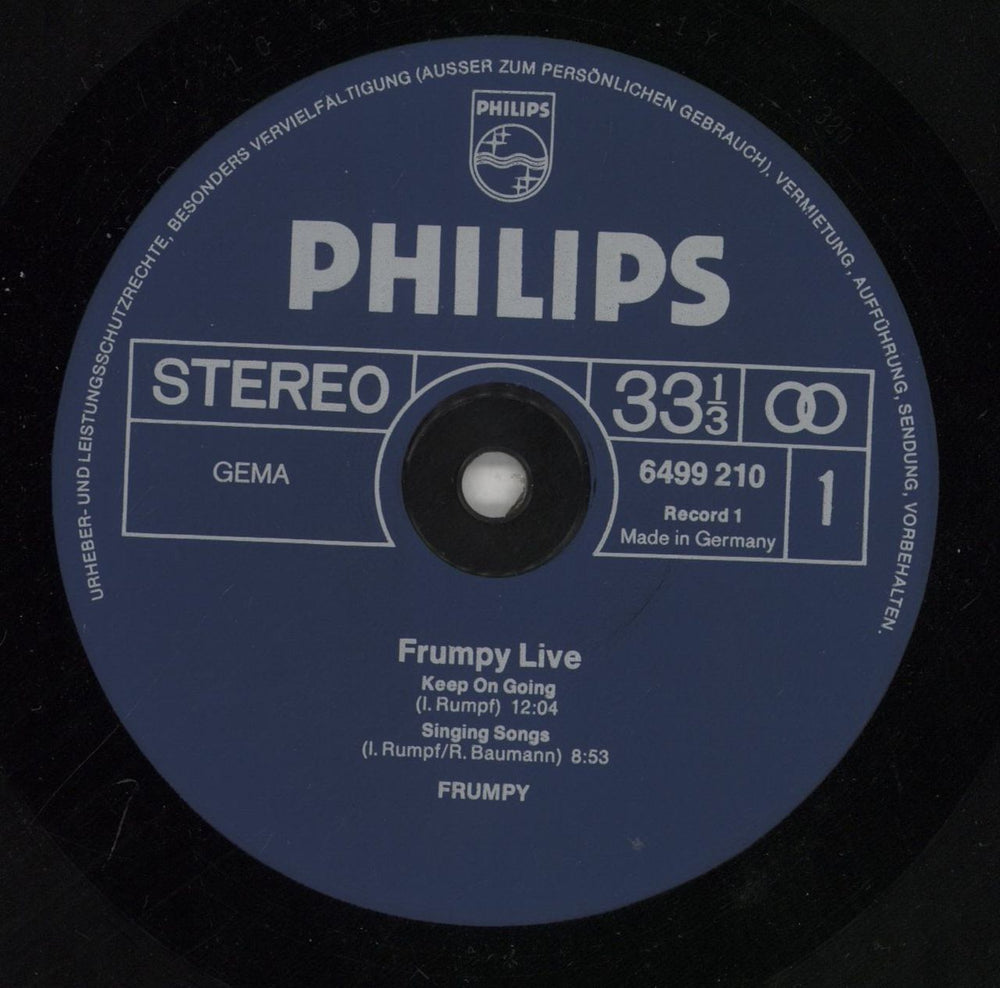 Frumpy Live German 2-LP vinyl record set (Double LP Album) FUY2LLI863592