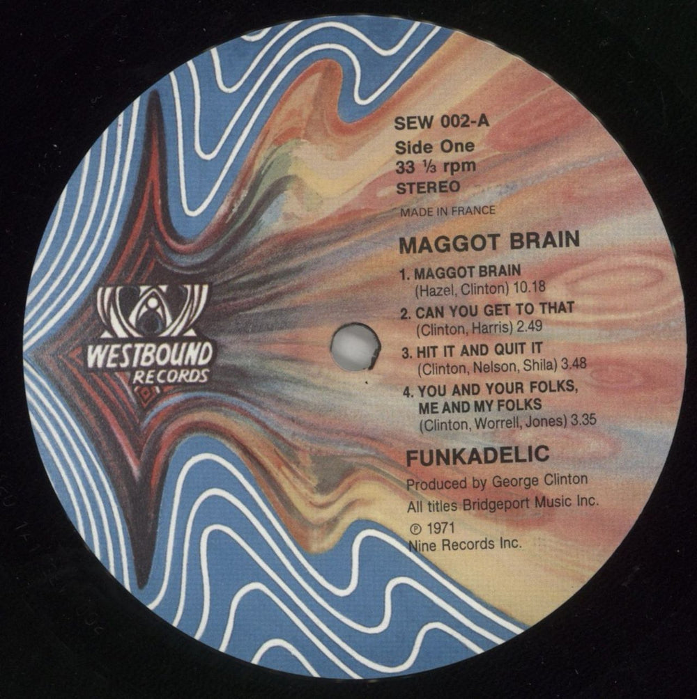 Funkadelic Maggot Brain - Black Vinyl UK vinyl LP album (LP record) FNKLPMA866513