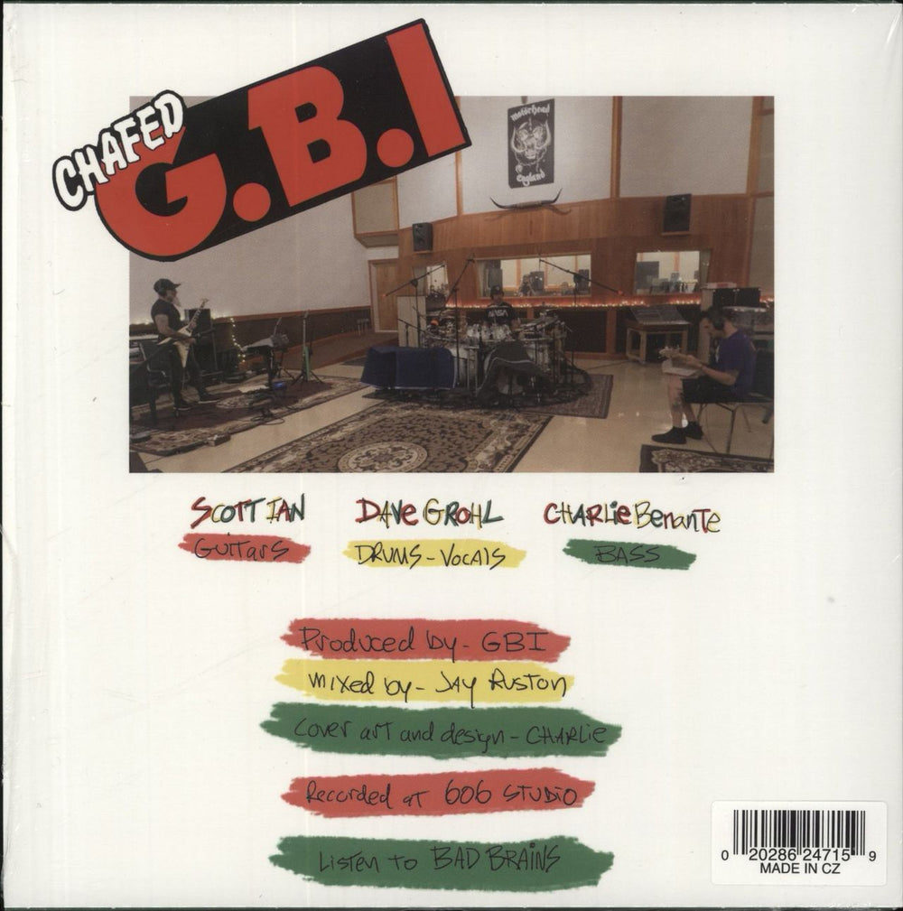 G.B.I. (Grohl / Benante / Ian) The Regulator - Yellow, Green & Red Splatter Vinyl - RSD 2024 UK 7" vinyl single (7 inch record / 45) 020286247159