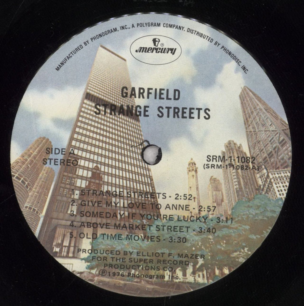 Garfield Strange Streets Canadian vinyl LP album (LP record) 7MTLPST841417