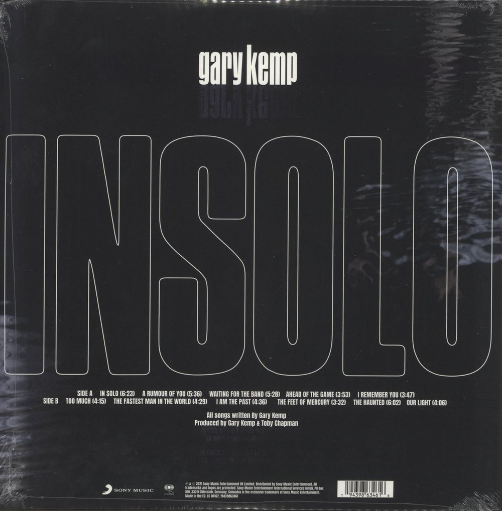 Gary Kemp INSOLO - Sealed UK vinyl LP album (LP record) 194398634616