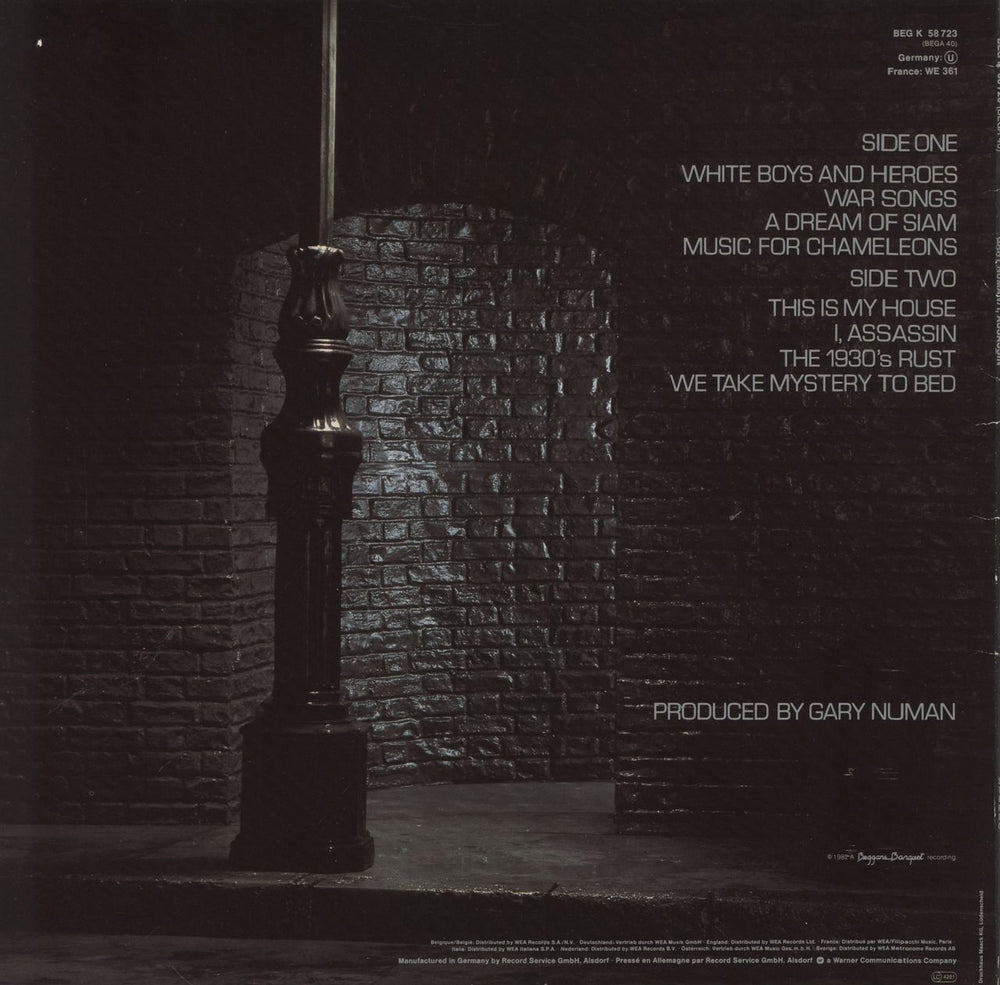 Gary Numan I, Assassin German vinyl LP album (LP record)