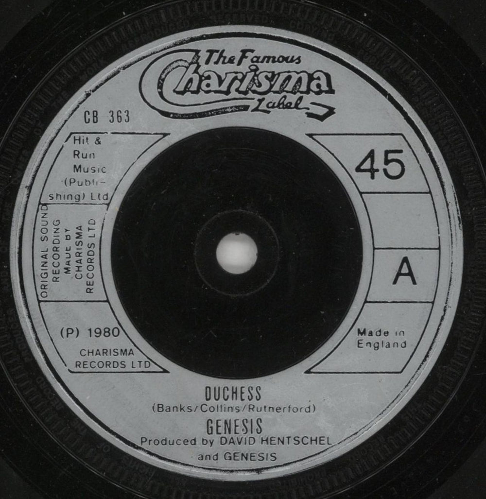 Genesis Duchess UK 7" vinyl single (7 inch record / 45) CB363