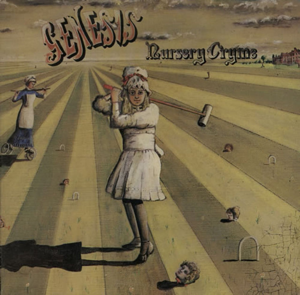 Genesis Nursery Cryme - 2nd - Textured - VG UK vinyl LP album (LP record) CAS1052