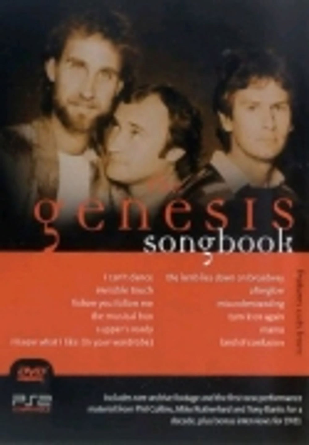 Genesis The Genesis Songbook UK DVD EREDV176