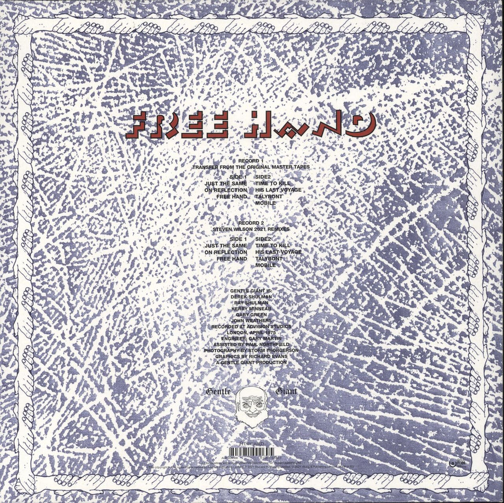 Gentle Giant Free Hand - 180gm Steven Wilson Mixes UK 2-LP vinyl record set (Double LP Album) 804471000695