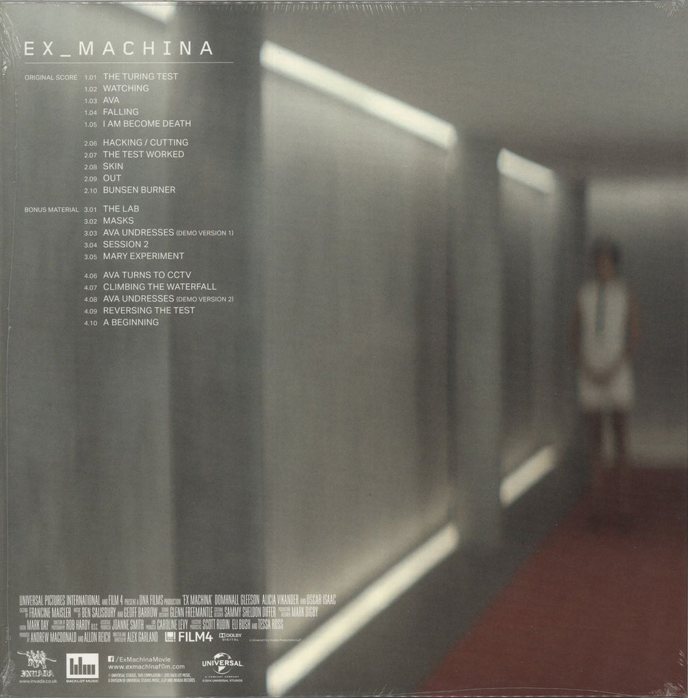 Geoff Barrow Ex_Machina (Original Motion Picture Soundtrack) - Green with White splatter UK 2-LP vinyl record set (Double LP Album)