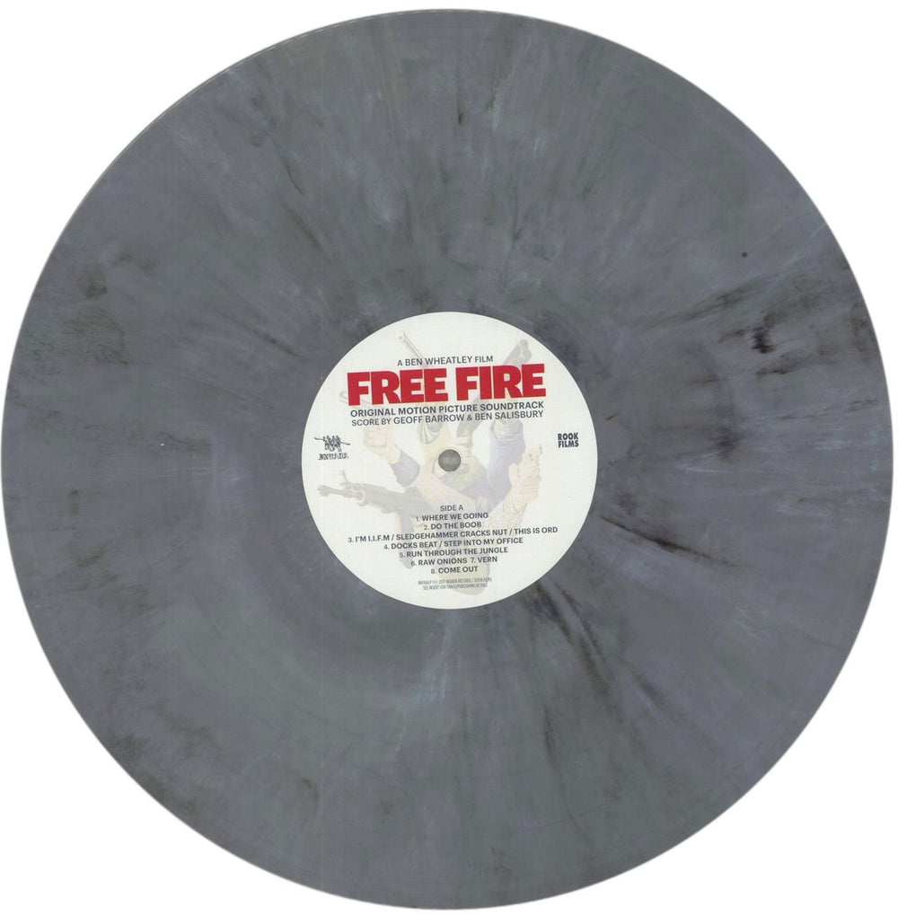 Geoff Barrow Free Fire - Grey With Smoke Effect Vinyl UK vinyl LP album (LP record) IHOLPFR856906