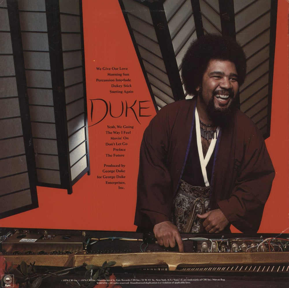 George Duke Don't Let Go US vinyl LP album (LP record)
