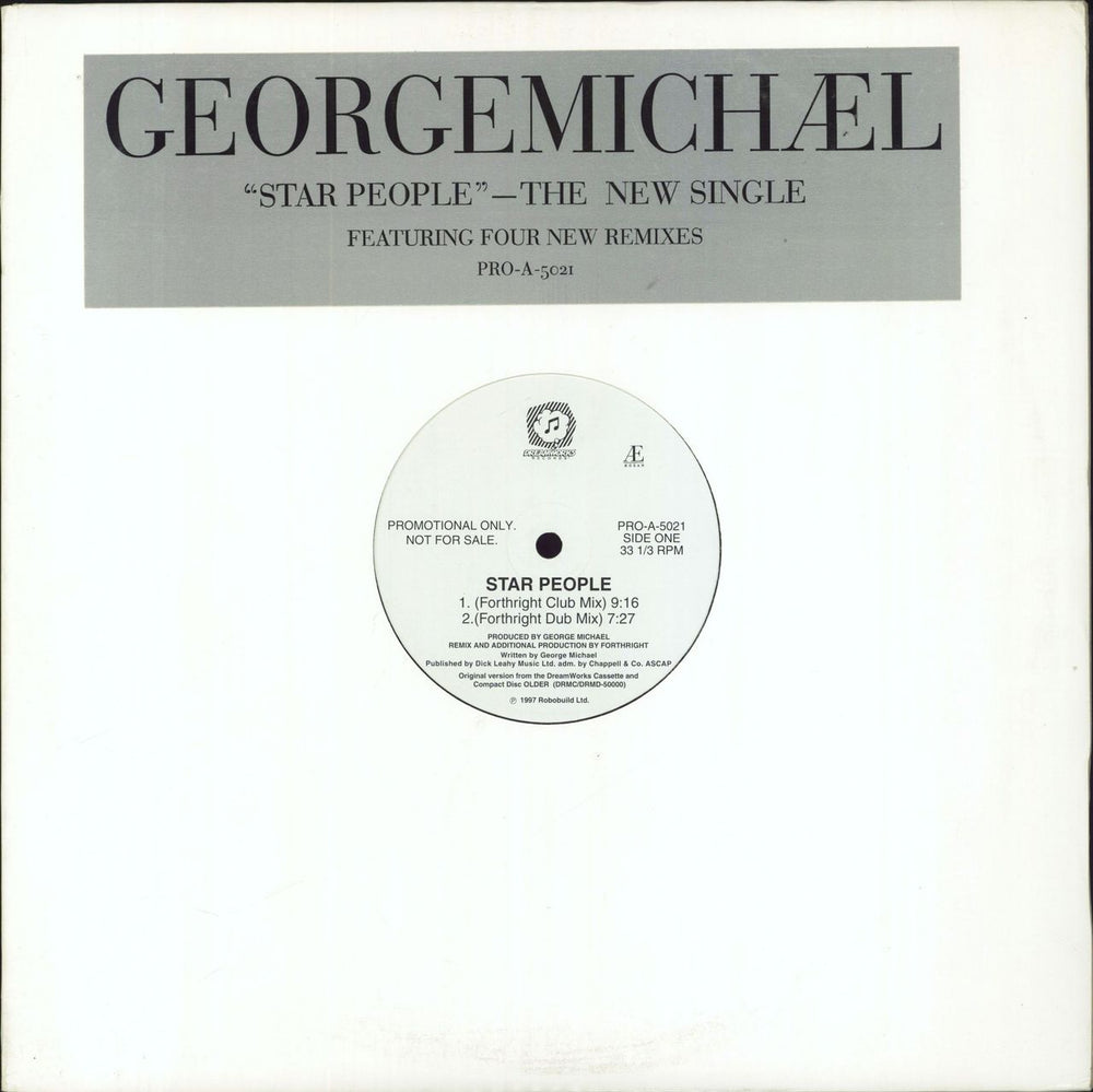 George Michael Star People US Promo 12" vinyl single (12 inch record / Maxi-single) PRO-A-5021