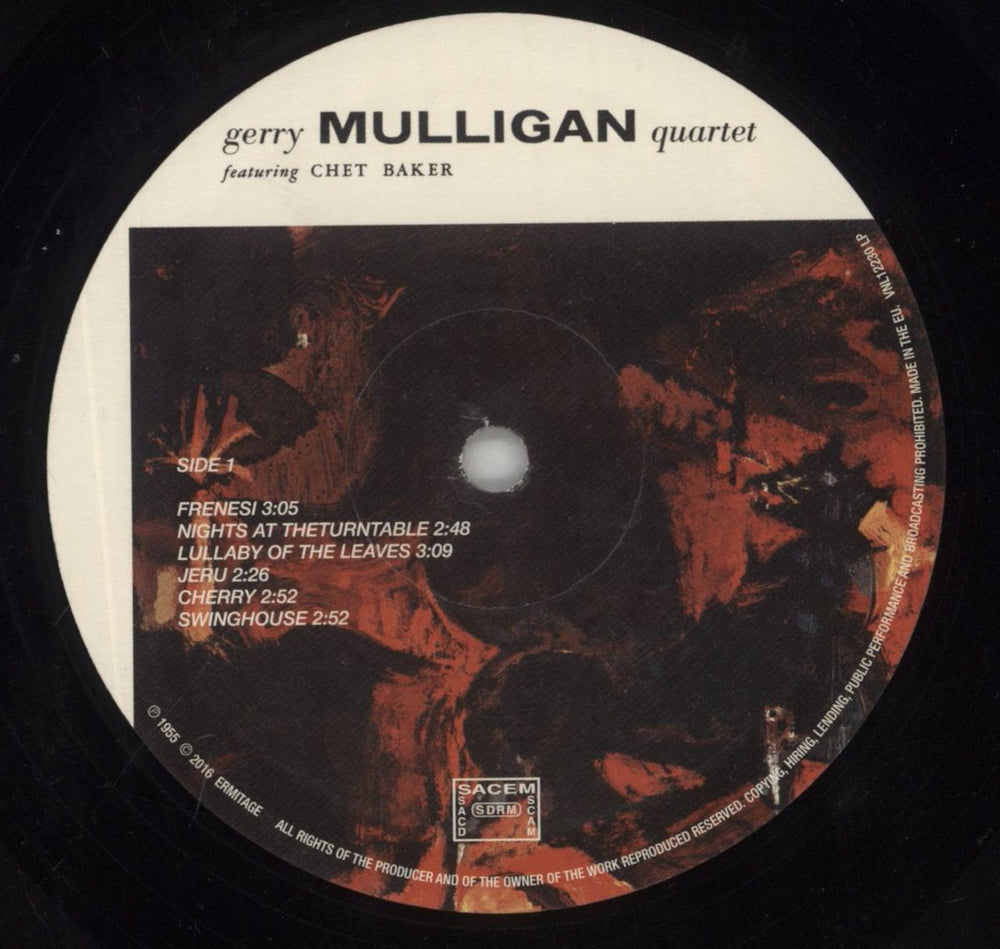 Gerry Mulligan The Gerry Mulligan Quartet - 180gm Vinyl - Shrink Italian vinyl LP album (LP record) GAJLPTH863224