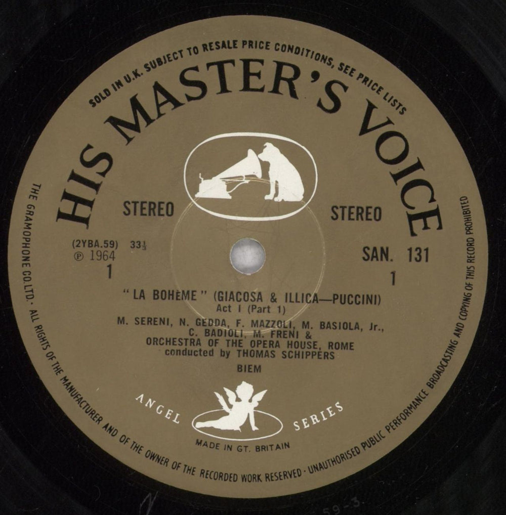 Giacomo Puccini La Boheme UK Vinyl Box Set PK5VXLA845373