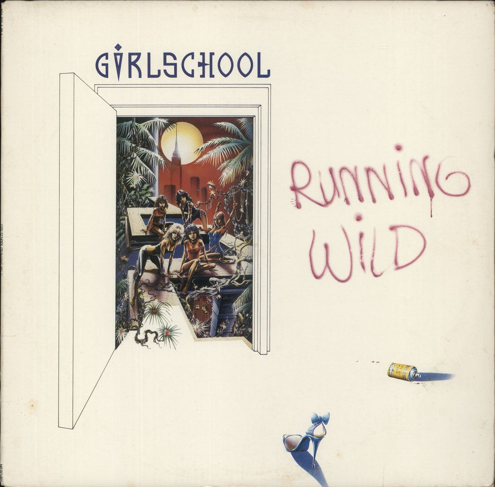 Girlschool Running Wild US vinyl LP album (LP record) 422-824611-1