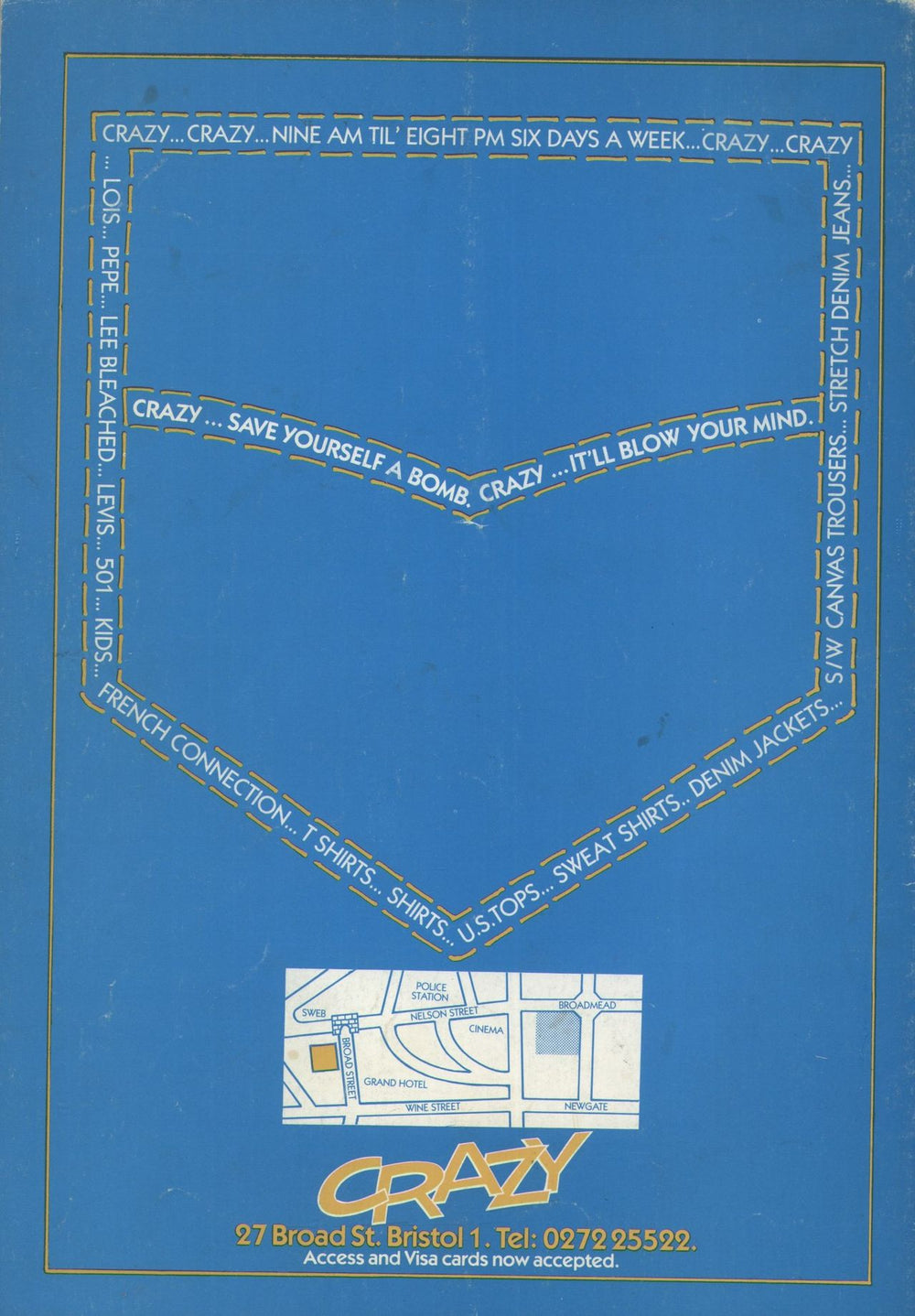 Glastonbury 1984 Festival UK tour programme G-FTRFE778703