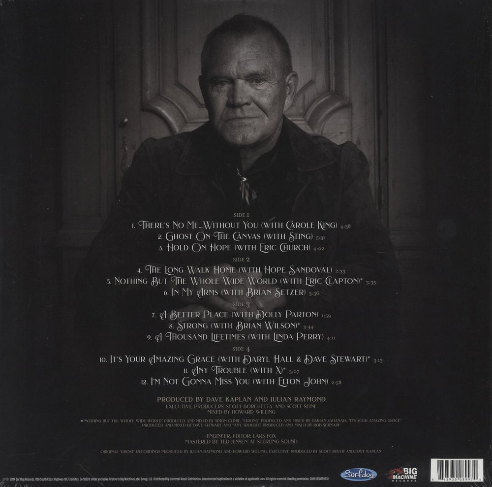 Glen Campbell Duets: Ghost On The Canvas Sessions - 180gm Gold Metallic Vinyl - Seaaled UK 2-LP vinyl record set (Double LP Album) 843930089970