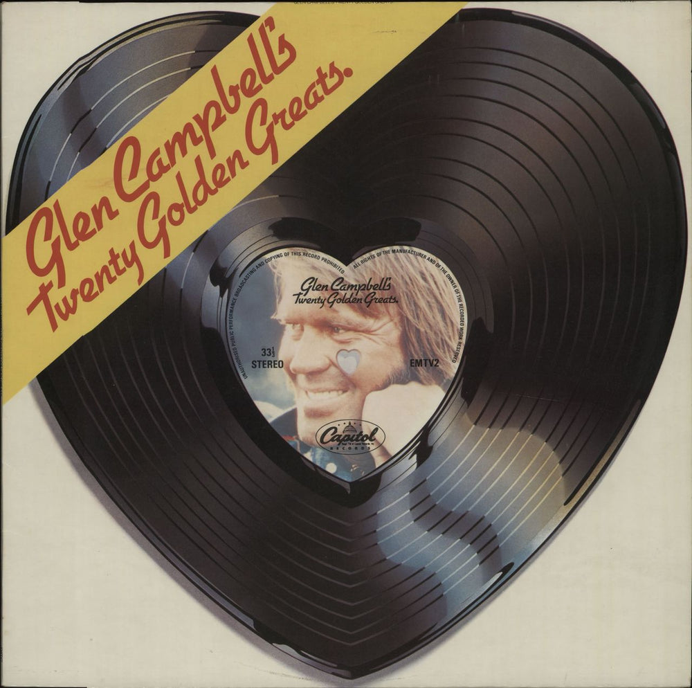 Glen Campbell Twenty Golden Greats UK vinyl LP album (LP record) EMTV2