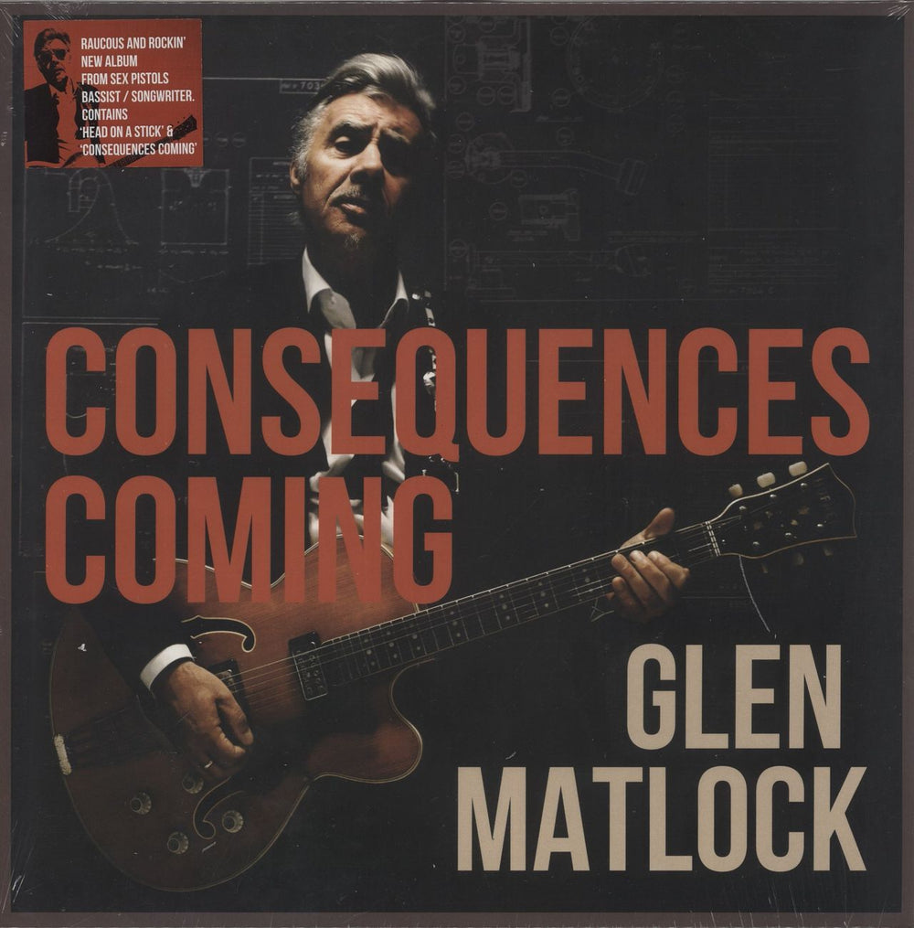 Glen Matlock Consequences Coming - Black Vinyl - Autographed Print - Sealed UK vinyl LP album (LP record) COOKLP890SV