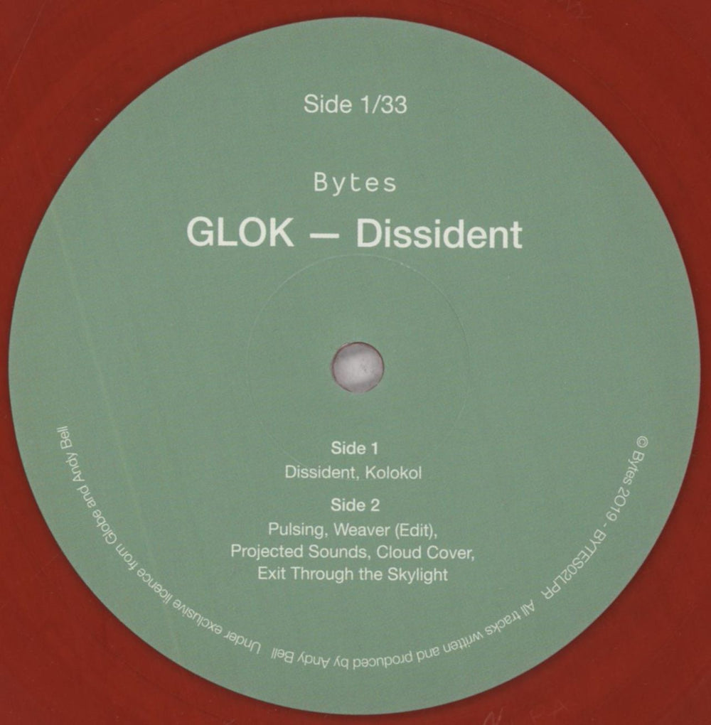 GLOK Dissident - Translucent Red Vinyl UK vinyl LP album (LP record) 1Q2LPDI837232