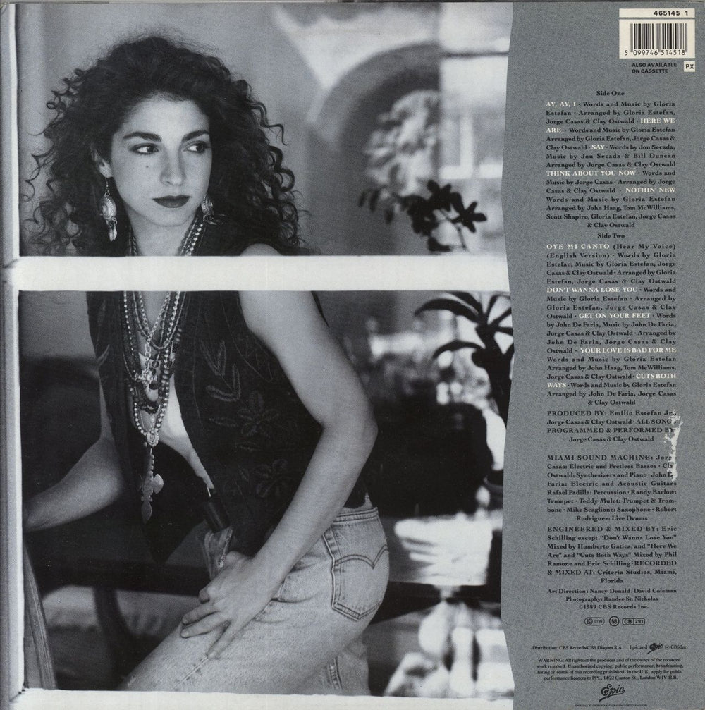 Gloria Estefan Cuts Both Ways - Hype Stickered UK vinyl LP album (LP record) 5099746514518