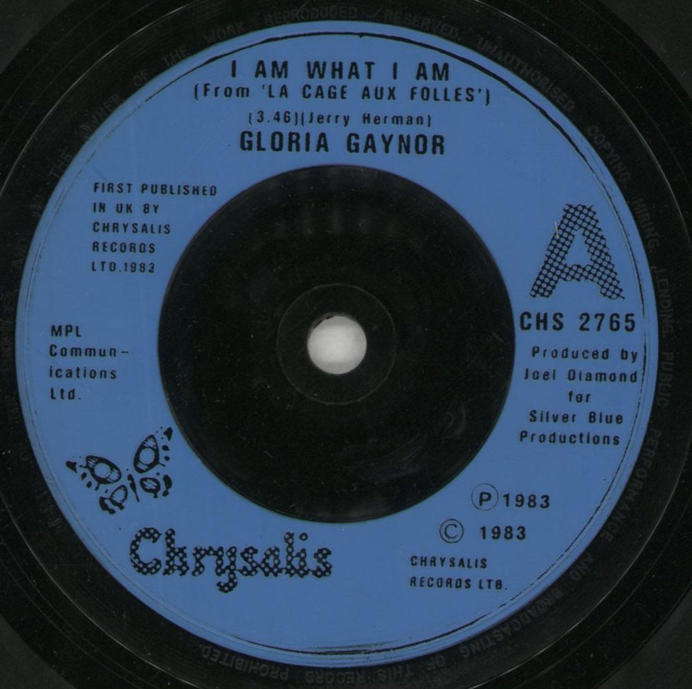 Gloria Gaynor I Am What I Am - Picture sleeve UK 7" vinyl single (7 inch record / 45) GLG07IA742160