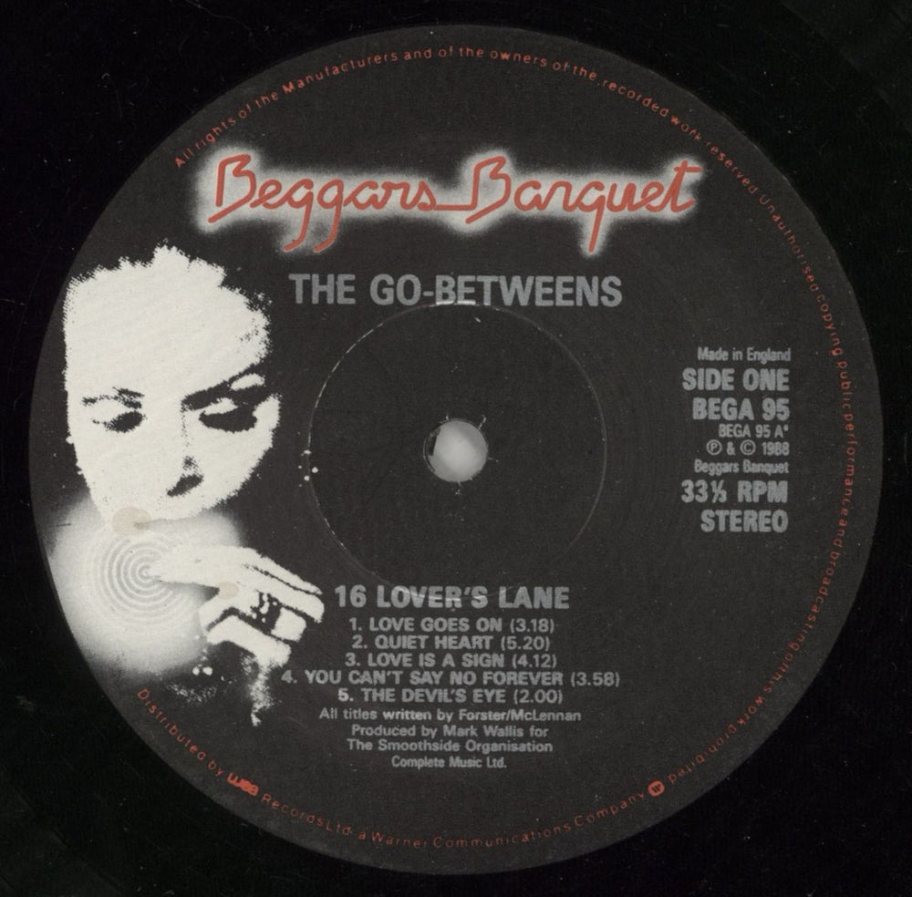 Go-Betweens 16 Lovers Lane + Inner - EX UK vinyl LP album (LP record) TGBLPLO363897