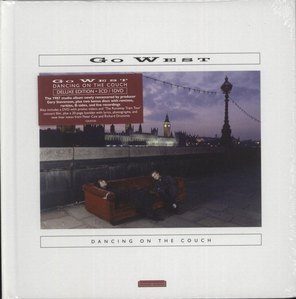 Go West Dancing On The Couch + Signed Print - Sealed UK 4-CD album set CDLB1550