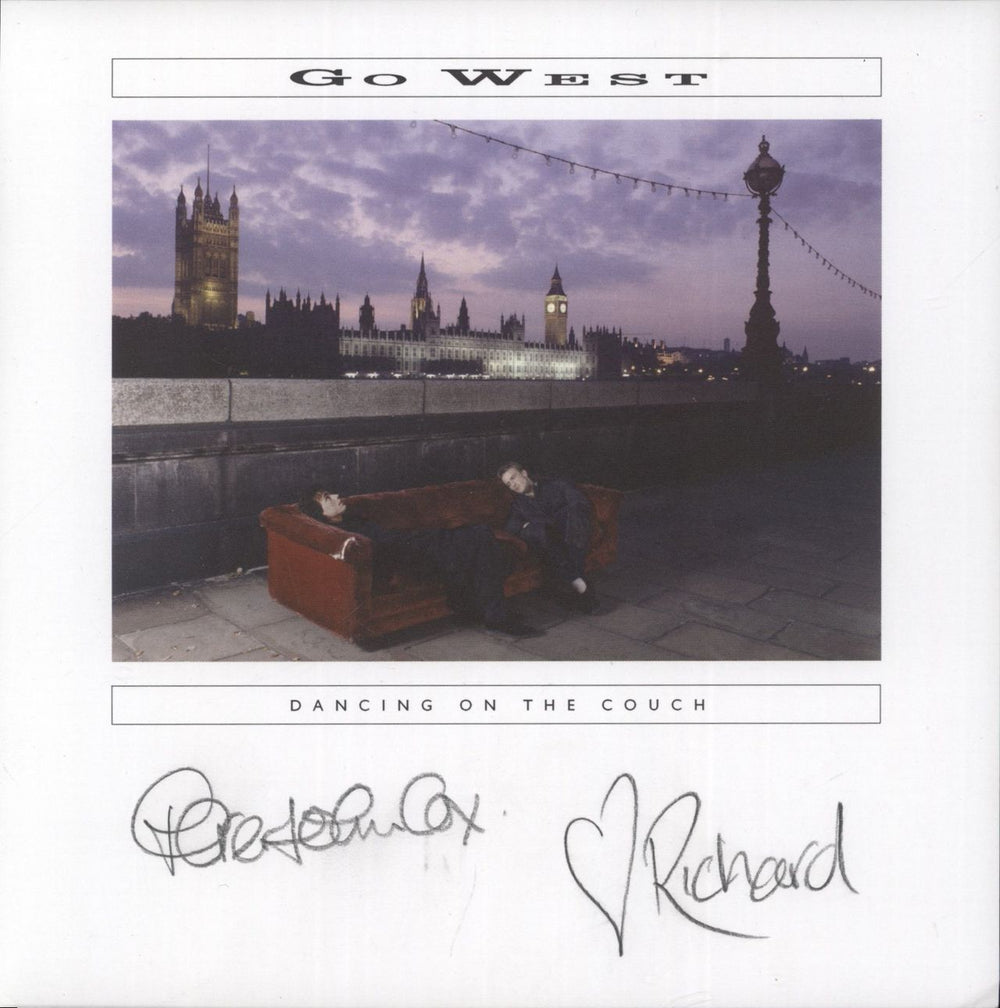 Go West Dancing On The Couch + Signed Print - Sealed UK 4-CD album set GOW4CDA877298