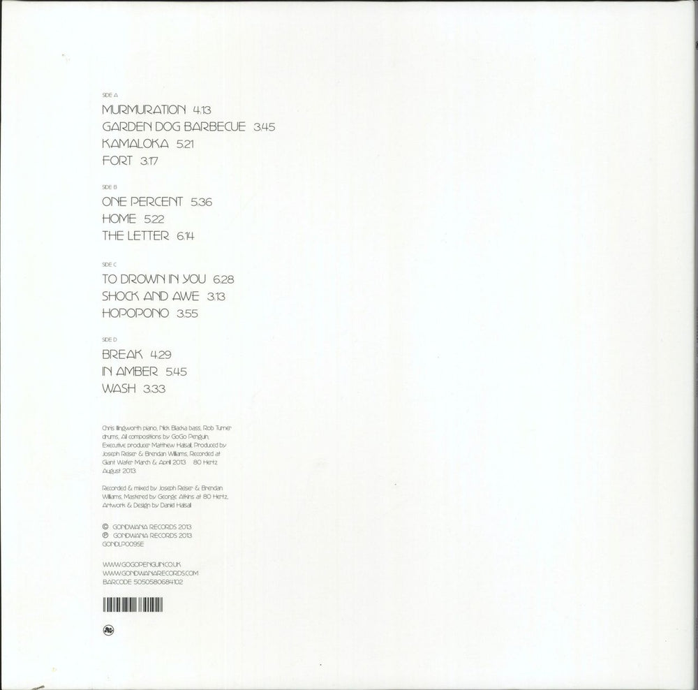 GoGo Penguin v2.0: Special Edition - RSD18 - Clear Vinyl UK 2-LP vinyl record set (Double LP Album) 5050580684102