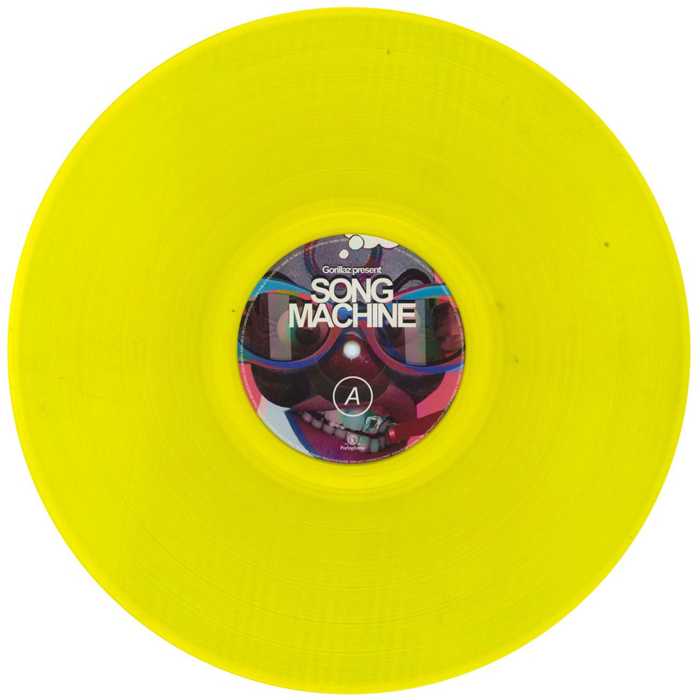 Gorillaz Song Machine - Yellow Vinyl UK vinyl LP album (LP record) GLZLPSO793325