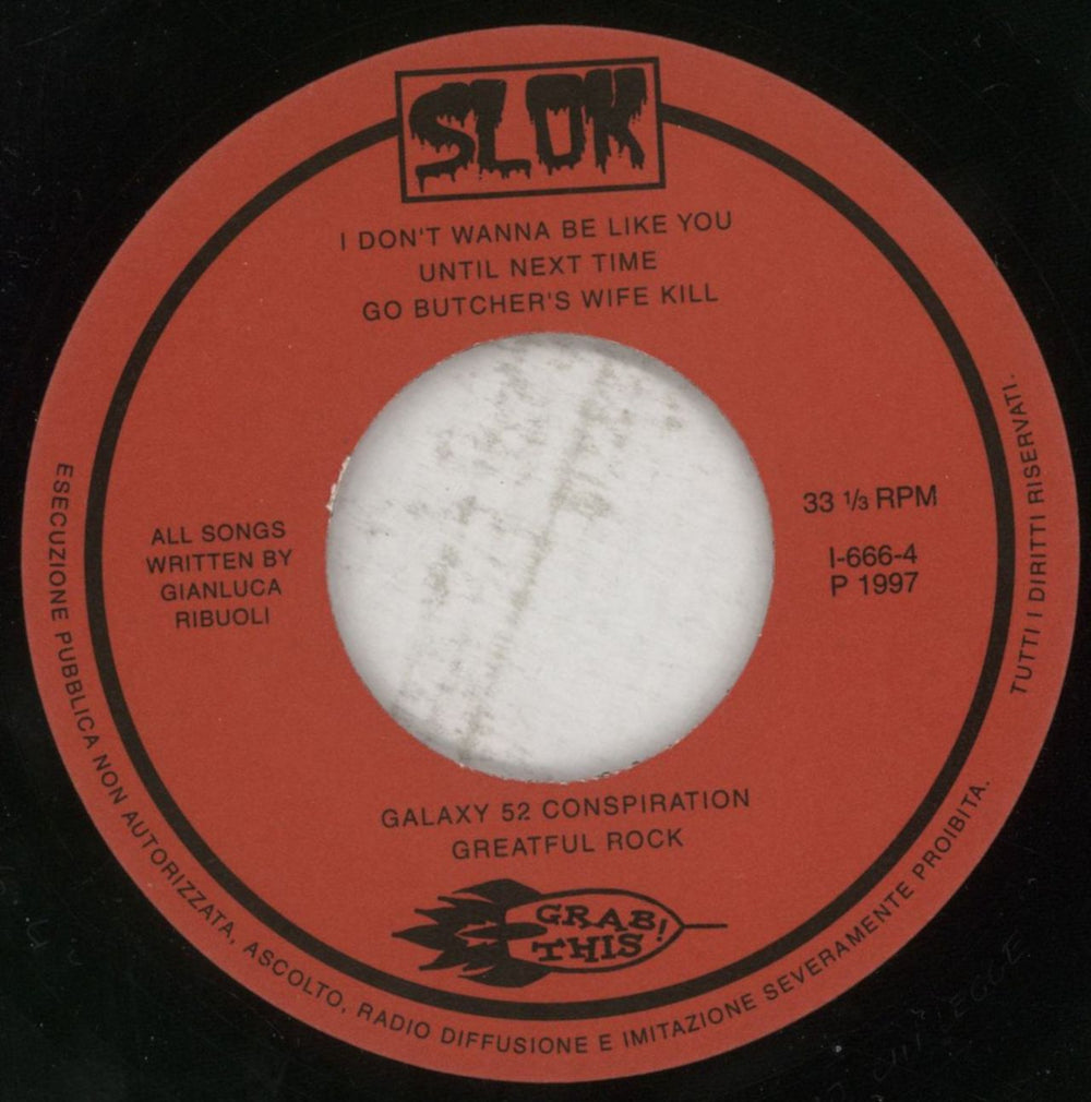 Grabbies I Don't Wanna Be Like You Italian 7" vinyl single (7 inch record / 45) 76G07ID852695